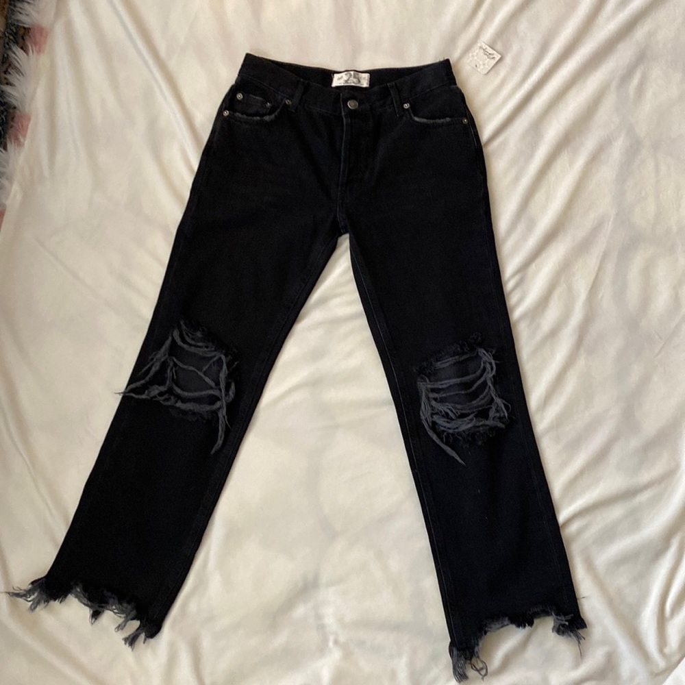 Free People Black Jeans Size 25